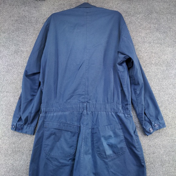 U.S. Navy Men's Utility Coveralls Blue Size 46L Actual 38x29.5 Embroidered - Picture 4 of 16